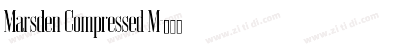 Marsden Compressed M字体转换